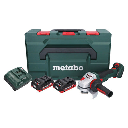 Metabo WVB 18 LTX BL 15-125 Quick Akku Winkelschleifer 18 V 125 mm Brushless + 2x Akku 4,0 Ah + Ladegerät + metaBOX