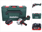 Metabo WVB 18 LTX BL 15-125 Quick Meuleuse d'angle sans fil 18 V 125 mm Brushless + 1x batterie 5,5 Ah + metaBOX - sans chargeur