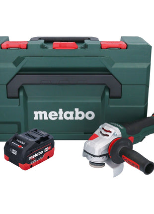 Metabo WVB 18 LTX BL 15-125 Quick Meuleuse d'angle sans fil 18 V 125 mm Brushless + 1x batterie 5,5 Ah + metaBOX - sans chargeur