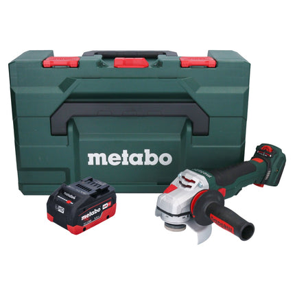 Smerigliatrice angolare a batteria Metabo WVB 18 LTX BL 15-125 Quick 18 V 125 mm senza spazzole + 1x batteria ricaricabile 5,5 Ah + metaBOX - senza caricabatterie