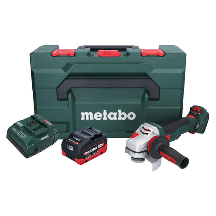 Metabo WVB 18 LTX BL 15-125 Quick Akku Winkelschleifer 18 V 125 mm Brushless + 1x Akku 5,5 Ah + Ladegerät + metaBOX