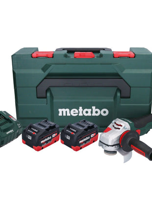 Metabo WVB 18 LTX BL 15-125 Quick meuleuse d'angle sans fil 18 V 125 mm ( 601731660 ) Sans balais + 2x batterie 5,5 Ah + chargeur + metaBOX