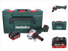 Metabo WVB 18 LTX BL 15-125 Quick Meuleuse d'angle sans fil 18 V 125 mm Brushless + 1x batterie 10,0 Ah + metaBOX - sans chargeur