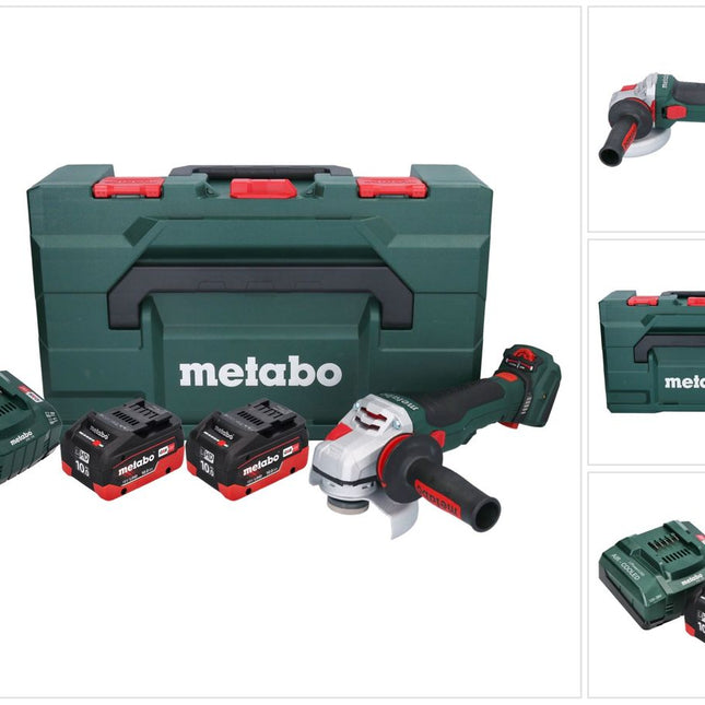 Metabo WVB 18 LTX BL 15-125 Quick Akku Winkelschleifer 18 V 125 mm Brushless + 2x Akku 10,0 Ah + Ladegerät + metaBOX