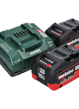 Metabo WVB 18 LTX BL 15-125 Szybka akumulatorowa szlifierka kątowa 18 V 125 mm bezszczotkowa + 2x akumulator 10,0 Ah + ładowarka + metaBOX