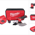 Milwaukee M12 FDSS-201B Akku Punktschleifer 12 V 88,8 x 63,5 mm + 1x Akku 2,0 Ah + Ladegerät