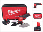 Milwaukee M12 FDSS-601B Ponceuse delta sans fil 12 V 88,8 x 63,5 mm + 1x batterie 6,0 Ah - sans kit chargeur