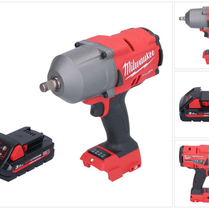 Milwaukee M18 FHIWF12-301 Akku Schlagschrauber 18 V 1356 Nm 1/2" Brushless + 1x Akku 3,0 Ah - ohne Ladegerät