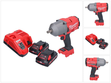 Milwaukee M18 FHIWF12-302 Akku Schlagschrauber 18 V 1356 Nm 1/2" Brushless + 2x Akku 3,0 Ah + Ladegerät