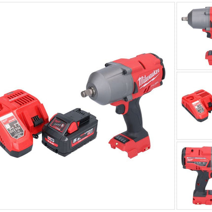 Milwaukee M18 FHIWF12-551 Akku Schlagschrauber 18 V 1356 Nm 1/2" Brushless + 1x Akku 5,5 Ah + Ladegerät