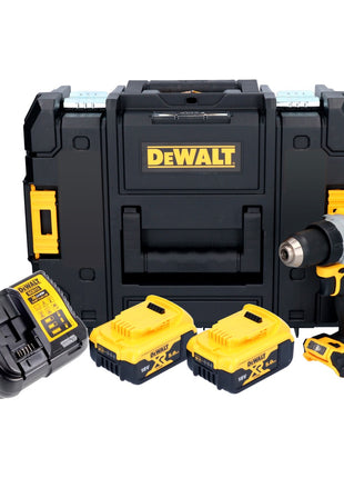 DeWalt DCD 800 P2T Akku Bohrschrauber 18 V 90 Nm Brushless + 2x Akku 5,0 Ah + Ladegerät + TSTAK