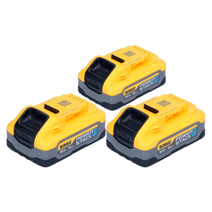 Kit di batterie DeWalt DCBP 518 H3 3x Powerstack 18 V 5,0 Ah / 5000 mAh XR Li-Ion - con indicatore di carica