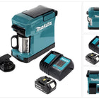 Makita DCM 501 RT Macchina da caffè a batteria portatile + 1x batteria 5,0 Ah e caricabatterie