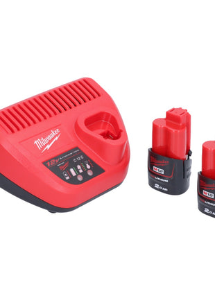 Wyrzynarka akumulatorowa Milwaukee M12 JS-202 12 V + 2x akumulator 2,0 Ah + ładowarka