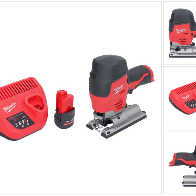 Milwaukee M12 JS-251 seghetto alternativo a batteria 12 V + 1x batteria ricaricabile 2,5 Ah + caricabatterie