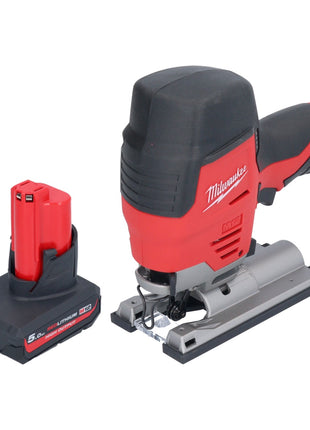 Milwaukee M12 JS-501 Akku Stichsäge 12 V + 1x Akku 5,0 Ah - ohne Ladegerät