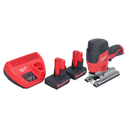 Milwaukee M12 JS-502 seghetto alternativo a batteria 12 V + 2x batteria ricaricabile 5,0 Ah + caricabatterie