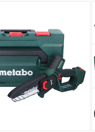 Metabo MS 18 LTX 15 Akku Gehölzsäge 18 V 15 cm 5 m/s + 1x Akku 2,0 Ah + metaBOX - ohne Ladegerät