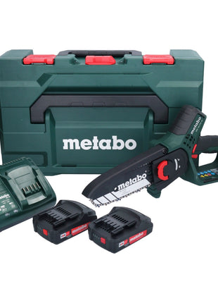 Metabo MS 18 LTX 15 scie sans fil 18 V 15 cm 5 m/s + 2x batterie 2,0 Ah + chargeur + metaBOX