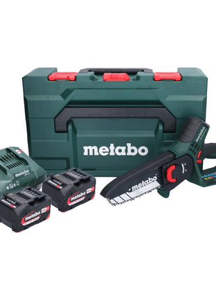 Metabo MS 18 LTX 15 scie sans fil 18 V 15 cm 5 m/s + 2x batterie 4,0 Ah + chargeur + metaBOX