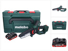 Metabo MS 18 LTX 15 Akku Gehölzsäge 18 V 15 cm 5 m/s + 1x Akku 4,0 Ah + metaBOX - ohne Ladegerät