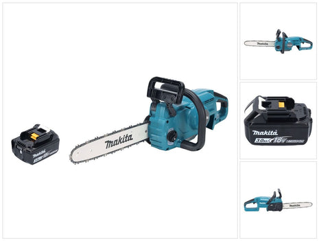 Makita DUC 357 FX2 Akku Kettensäge 18 V 35 cm 7,7 m/s Brushless + 1x Akku 3,0 Ah - ohne Ladegerät