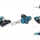 Makita DUC 357 RF2X2 Motosega a batteria 18 V 35 cm 7,7 m/s Brushless + 2x batteria 3,0 Ah + caricabatterie