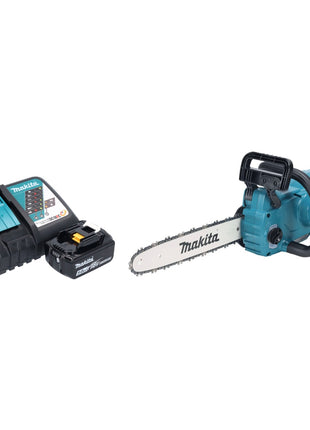 Makita DUC 357 RTX2 Akku Kettensäge 18 V 35 cm 7,7 m/s Brushless + 1x Akku 5,0 Ah + Ladegerät