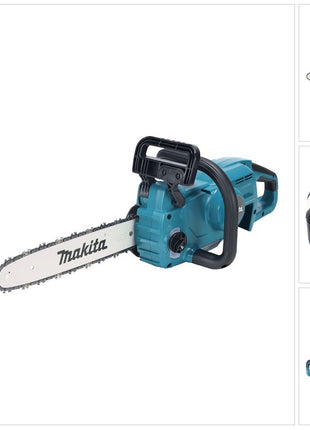 Motosierra a batería Makita DUC 357 GX2 18 V 35 cm 7,7 m/s sin escobillas + 1x batería 6,0 Ah - sin cargador