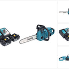 Makita DUC 357 RG2X2 Motosega a batteria 18 V 35 cm 7,7 m/s Brushless + 2x batteria 6,0 Ah + caricabatteria