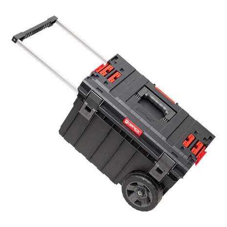 Qbrick System ONE Trolley Vario stapelbar 605 x 405 x 345 mm 44 l IP66 mit Laufrädern auf Metallachse