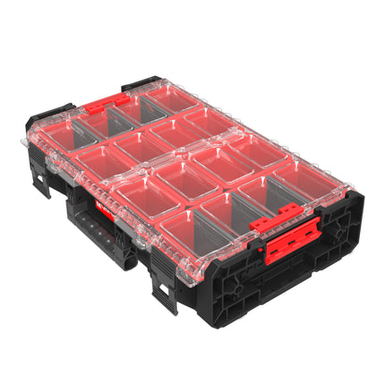 Qbrick System ONE Organiser XL 2.0 impilabile 582 x 387 x 131 mm 13,5 l IP66 con 6 inserti e 6 divisori