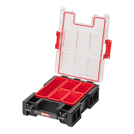 Qbrick System ONE Organizer M Plus empilable 364 x 264 x 106 mm 4 l IP66 avec 5 incrustations.