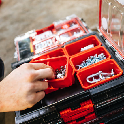 Qbrick System ONE Organiser M Plus impilabile 364 x 264 x 106 mm 4 l IP66 con 5 inserti