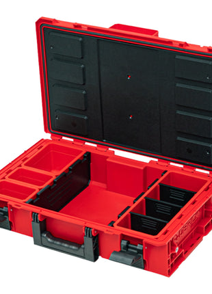 Qbrick System ONE 200 2.0 Expert RED ULTRA HD Custom Werkzeugkoffer modularer Organizer 585 x 385 x 190 mm 15,4 l stapelbar IP66