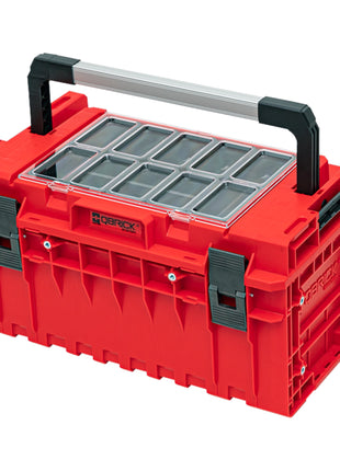 Qbrick System ONE 350 2.0 Expert RED ULTRA HD Custom Werkzeugkoffer modularer Organizer 585 x 385 x 320 mm 38 l stapelbar IP66