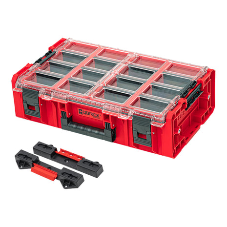 Qbrick System ONE Organiser 2XL RED ULTRA HD Custom + adattatore ONE Connect 582 x 387 x 172 mm 19,5 l impilabile IP66