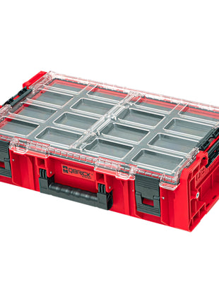 Qbrick System ONE Organizer 2XL 2.0 MFI RED ULTRA HD stapelbar 582 x 387 x 131 mm 13,5 l IP66 mit Schaumstoffeinlage