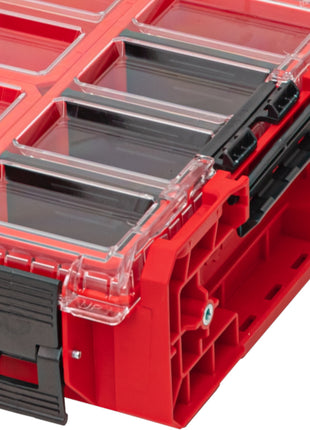 Qbrick System ONE Organizer XL 2.0 RED ULTRA HD Custom 582 x 387 x 131 mm 13,5 l IP66 mit 8 Inlays und 6 Trennwände