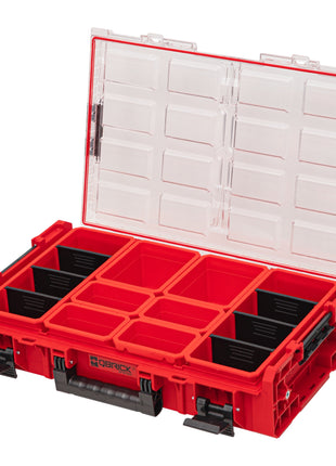 Qbrick System ONE Organizer XL 2.0 RED ULTRA HD Custom 582 x 387 x 131 mm 13,5 l IP66 mit 8 Inlays und 6 Trennwände