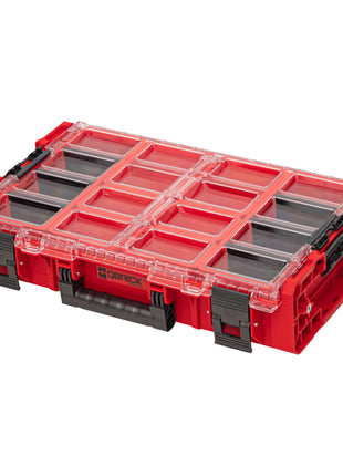 Qbrick System ONE Organizer XL 2.0 RED ULTRA HD Custom 582 x 387 x 131 mm 13,5 l IP66 mit 8 Inlays und 6 Trennwände