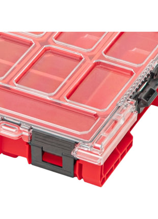 Qbrick System ONE Organizer L 2.0 ROJO ULTRA HD apilable 531 x 379 x 77 mm 6 l IP66 con 10 inserciones