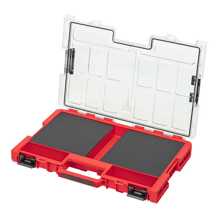 Qbrick System ONE Organiser L 2.0 MFI RED ULTRA HD impilabile 531 x 379 x 77 mm 6 l IP66 con inserto in schiuma