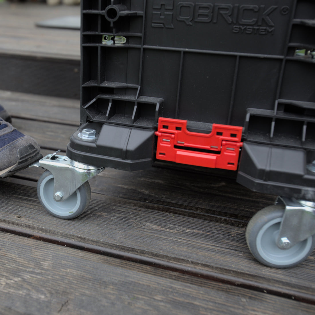 Piattaforma di trasporto Qbrick System PRO Carrello di trasporto 506 x 325 x 140 mm con 4 ruote piroettanti e 2 freni