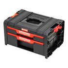 Qbrick System PRO Drawer 2 Toolbox 2.0 Basic empilable 450 x 310 x 244 mm 4,5 l 9,5 l IP54 avec deux tiroirs 5 cloisons