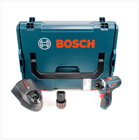 Bosch GSR 10,8-Li Akku Bohrschrauber in L-Boxx + 1 x GBA 10,8 V 2,5 Ah Akku + AL 1130 CV Schnelllader - Toolbrothers