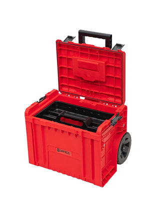 Qbrick System PRO Cart 2.0 RED ULTRA HD empilable 490 x 415 x 660 mm 42 l IP54 double poignée télescopique amovible