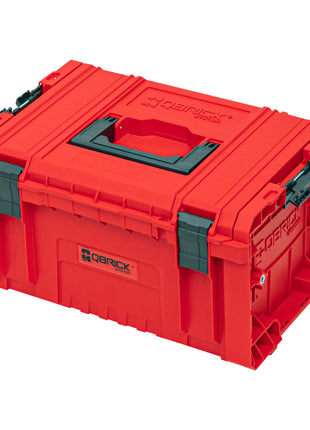 Qbrick System PRO Toolbox 2.0 RED ULTRA HD Niestandardowa walizka narzędziowa 450 x 260 x 240 mm 19 l z możliwością sztaplowania IP54 z 3 przegrodami i półką