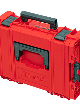 Qbrick System PRO Technik Case 2.0 RED ULTRA HD Custom Werkzeugkoffer 450 x 332 x 171 mm 12 l stapelbar IP54 mit Ablage