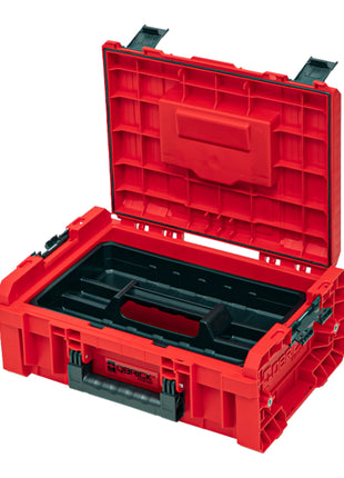 Qbrick System PRO Technik Case 2.0 RED ULTRA HD Custom Werkzeugkoffer 450 x 332 x 171 mm 12 l stapelbar IP54 mit Ablage